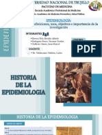 EPIDEMIOLOGIA - HISTORIA, DEFINICIONES, USOS, OBJETIVOS E IMPORTANCIA EN LA INVESTIGACIÓN (Ok