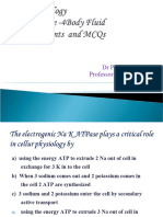 Cell Physiology MCQ