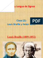 Louis Braille y Helen Keller