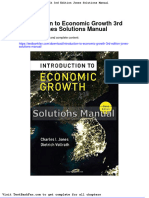Full Download Introduction To Economic Growth 3rd Edition Jones Solutions Manual