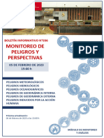Boletín Informativo Monitoreo de Peligros y Perspectivas N°036 05-02-2023