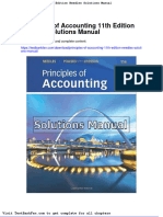 Full Download Principles of Accounting 11th Edition Needles Solutions Manual