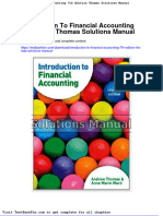 Full Download Introduction To Financial Accounting 7th Edition Thomas Solutions Manual