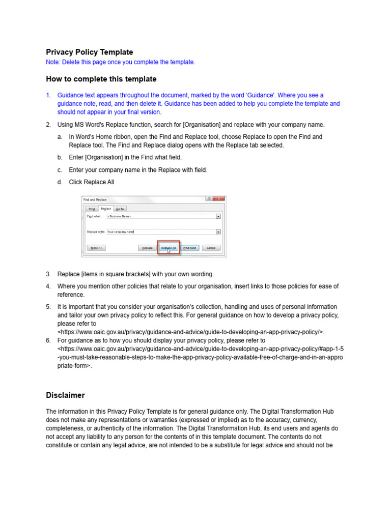 Privacy Policy Template | PDF | Http Cookie | Direct Market…