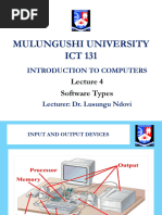 ICT 131 - Lecture 4 - Software Types - MU - 2023