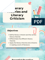 3 Literary Criticism and Theories