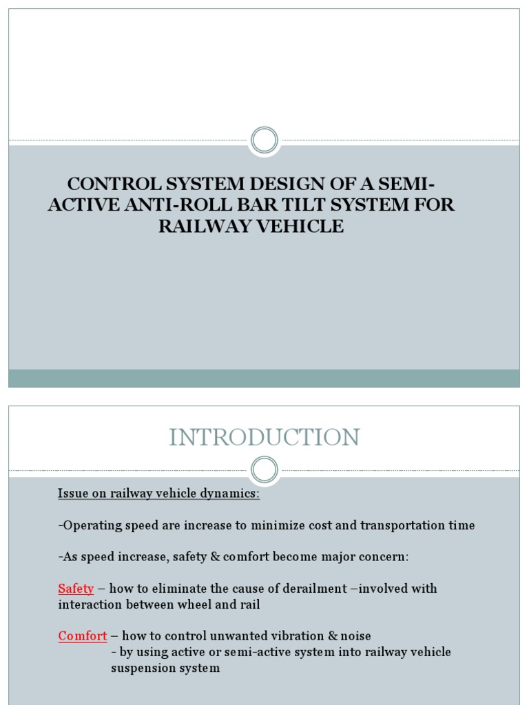 Control System Design of A Semi-Active Anti-Roll Bar | PDF | Suspension ...