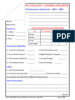 Principal Performance Indicators - 2023-2024