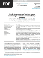 The Lived Experiences of Graduate Nurses Transitioning To Professional Practice During A Pandemic