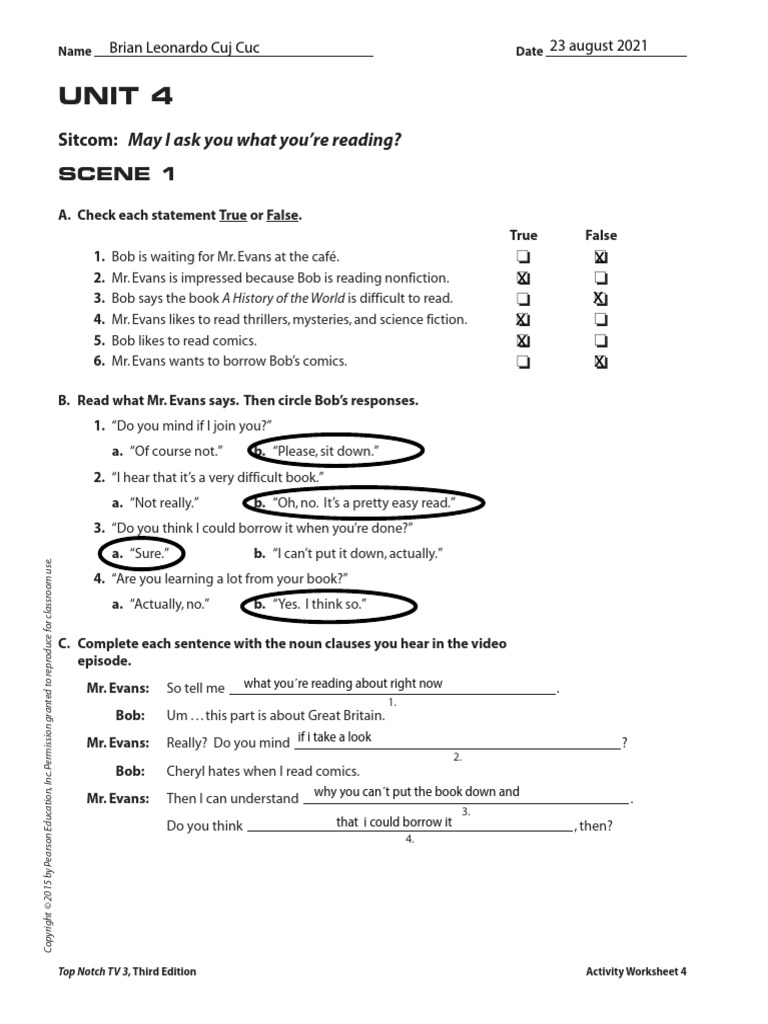 Topnotch Video 4 PDF