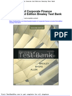 Full Download Principles of Corporate Finance Concise 2nd Edition Brealey Test Bank