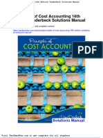 Full Download Principles of Cost Accounting 16th Edition Vanderbeck Solutions Manual