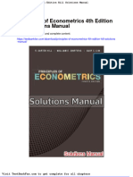 Full Download Principles of Econometrics 4th Edition Hill Solutions Manual