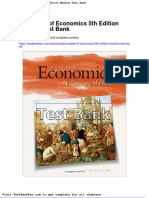 Full Download Principles of Economics 5th Edition Mankiw Test Bank