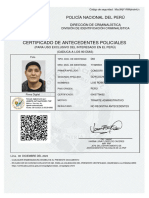 Certificado de Antecedentes Policiales LUIS ROBERT CONDORI GOYCOCHEA 12.8.2023 