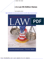 Full Download Introduction To Law 5th Edition Hames Test Bank