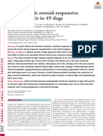 Canine Sterile Steroid-Responsive Lymphadenitis in 49 Dogs - Ribas & Otros