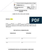 Formato de Acta de Conformacio Del COPASST