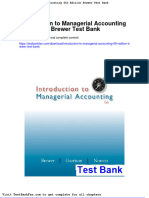 Full Download Introduction To Managerial Accounting 6th Edition Brewer Test Bank