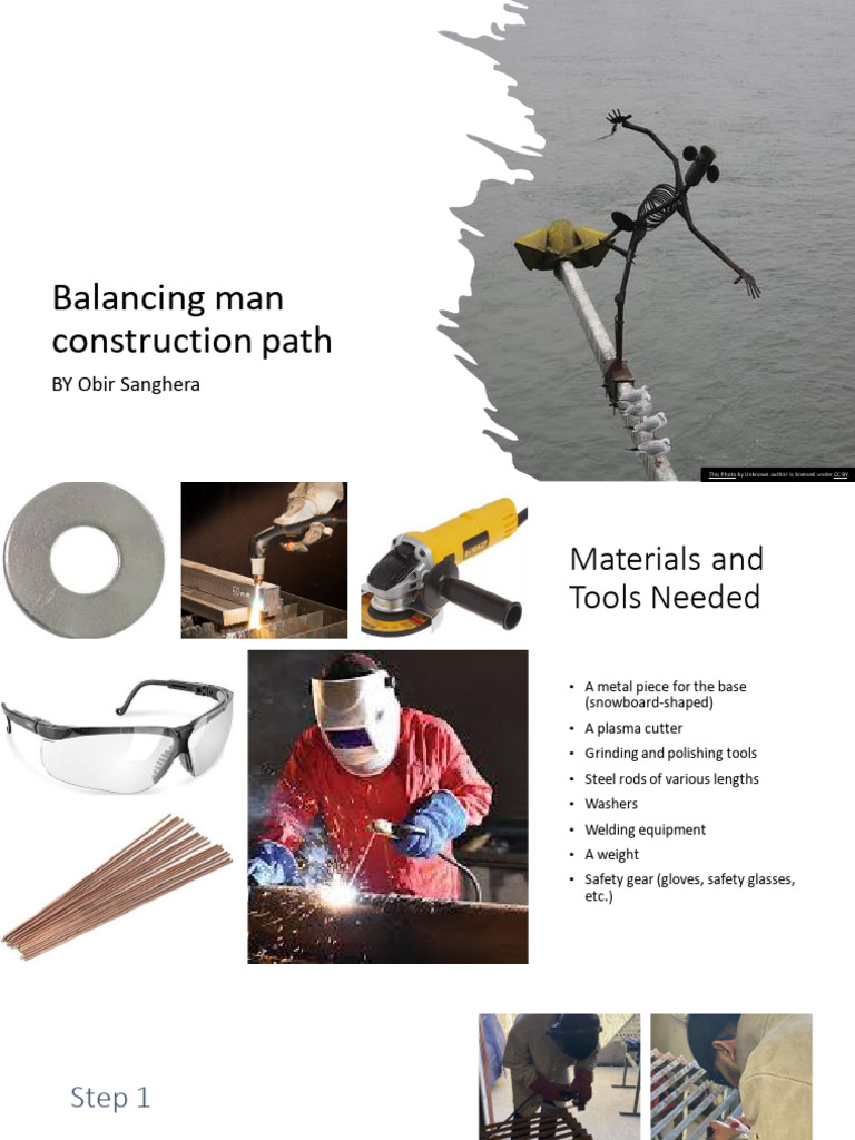 DIY Balancing Man Sculpture Guide | PDF | Welding | Construction