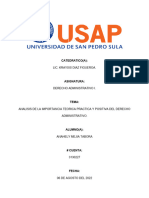 Importancia Teorica y Practica Positiva Del Derecho Administrativo