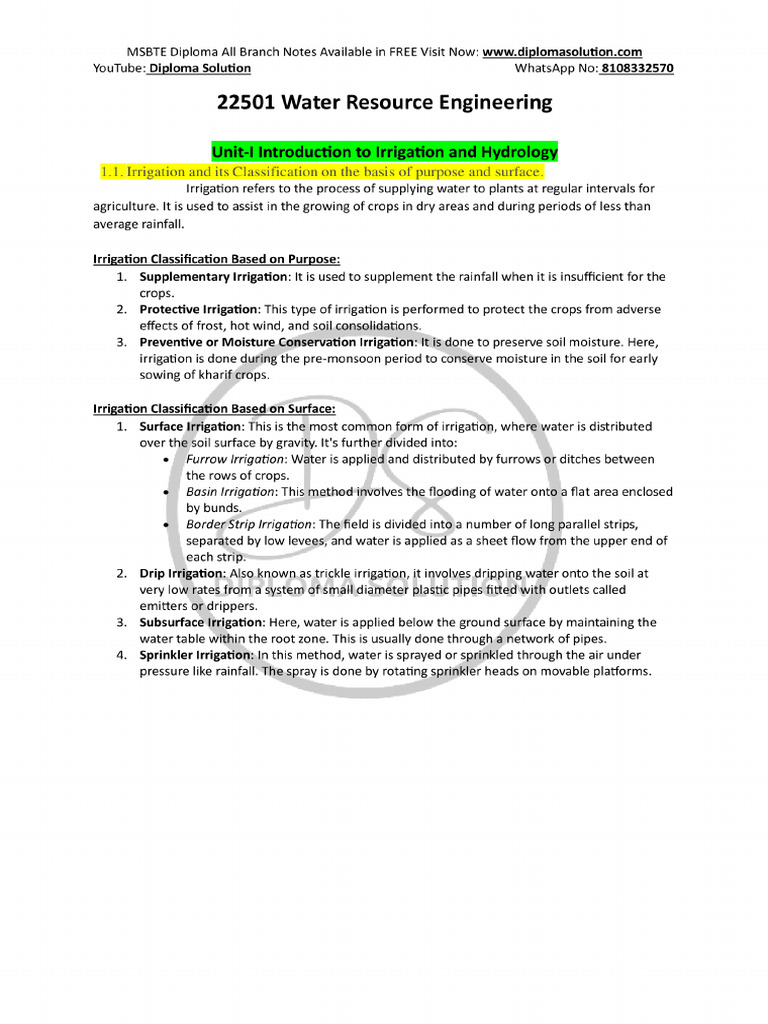 WATER RESOURCE ENGINEERING PDF