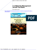Full Download Introduction To Materials Management 6th Edition Arnold Test Bank