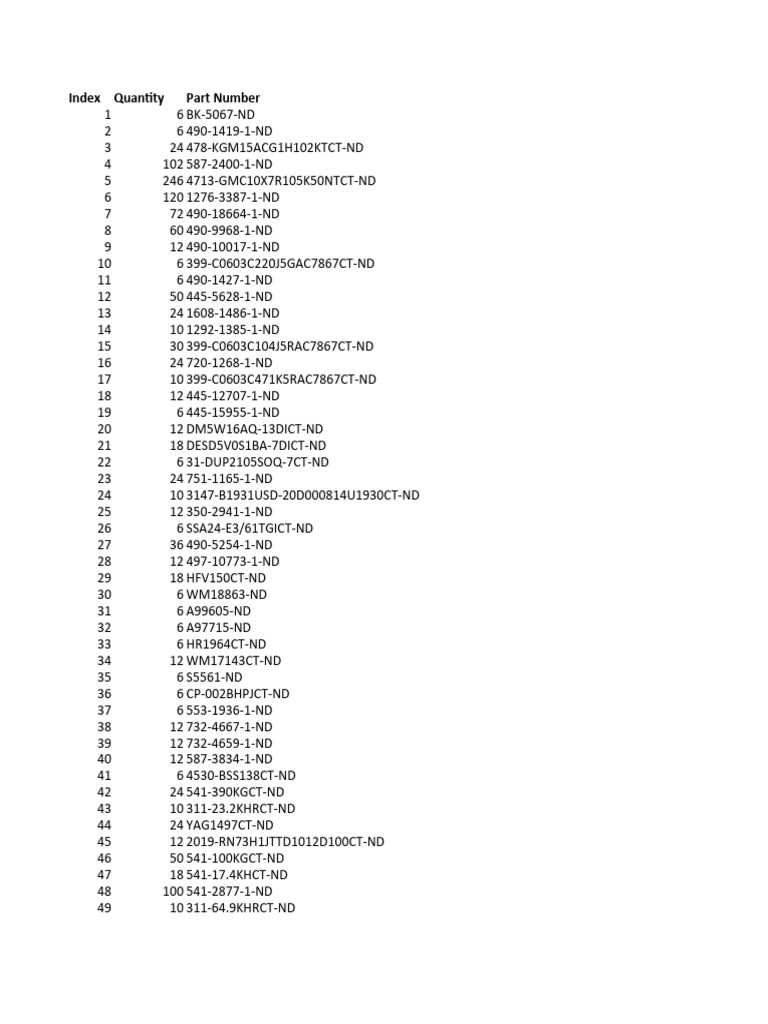 Electronic Components Inventory List | PDF | Semiconductors ...