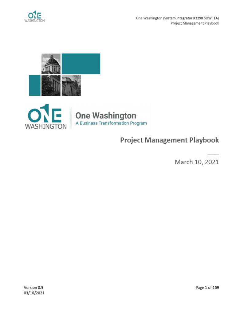 One Washington Project Management Guide | PDF | Project Management ...