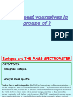 Mass Spectrometry and Isotopes