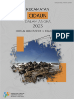 Kecamatan Cidaun Dalam Angka 2023