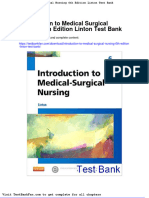 Full Download Introduction To Medical Surgical Nursing 6th Edition Linton Test Bank