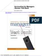Full Download Managerial Accounting For Managers 2nd Edition Noreen Test Bank