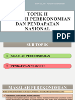 Topik 2 Masalah Perekonomian Dan Pendapatan Nasional
