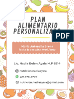 Plan Alimentario Personalizado María Antonella Bruno