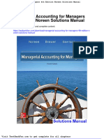 Full Download Managerial Accounting For Managers 4th Edition Noreen Solutions Manual