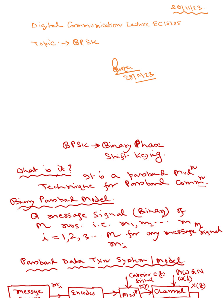 Dc Lecture Bpsk 2023 2 2 Pdf