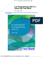 Full Download Introduction To Programming With C 4th Edition Diane Zak Test Bank