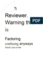 Math Reviewer