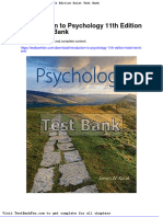 Full Download Introduction To Psychology 11th Edition Kalat Test Bank