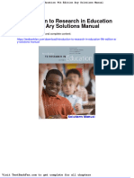 Full Download Introduction To Research in Education 9th Edition Ary Solutions Manual