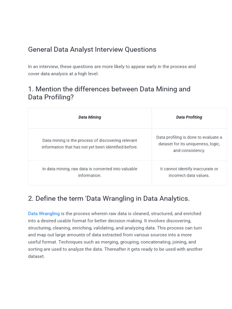 Top 65 SQL Data Analysis Q&A | PDF | Data Analysis | Outlier