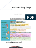 Characteristics of Living Things