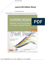 Full Download Nursing Research 8th Edition Wood Test Bank