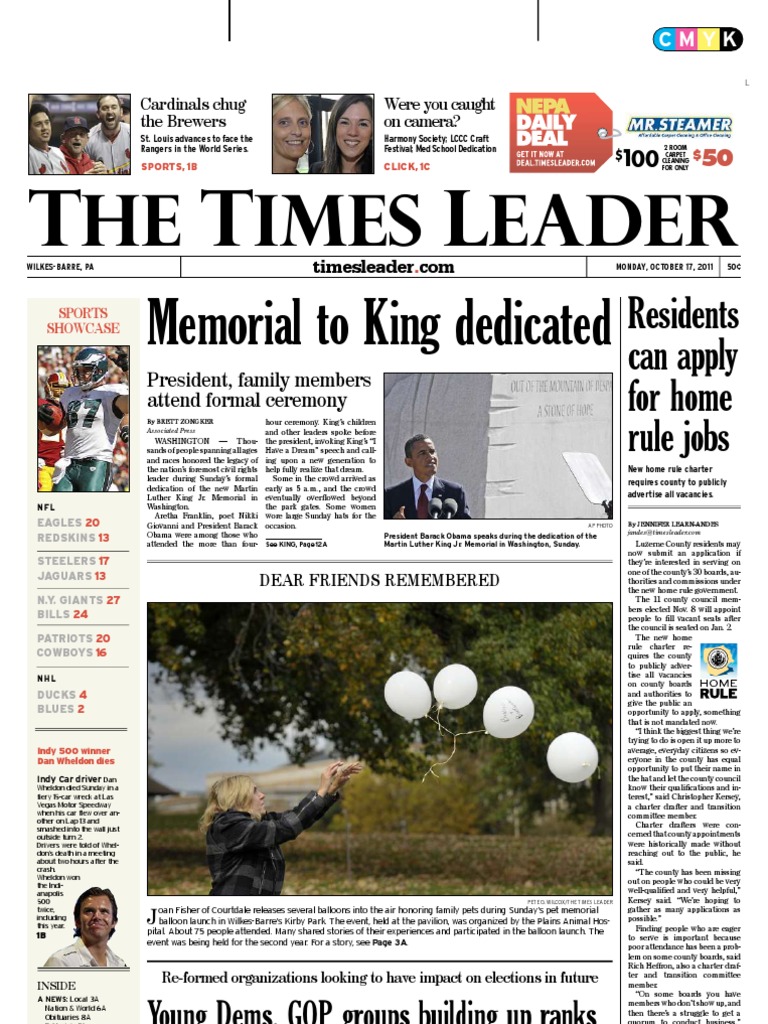 Times Leader 10-17-2011, PDF, Powerball