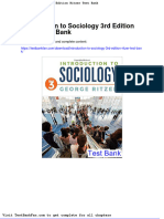 Full Download Introduction To Sociology 3rd Edition Ritzer Test Bank