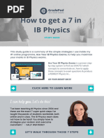 Guide To Get A 7 in IB Physics