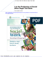 Full Download Introduction To The Profession of Social Work 5th Edition Segal Test Bank