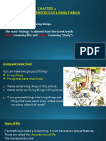 Charactristics of Living Organisms