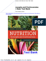 Full Download Nutrition Concepts and Controversies 14th Edition Sizer Test Bank